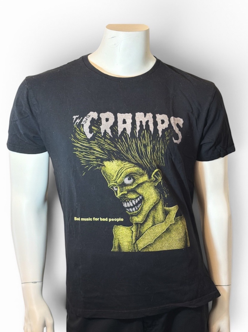 The Cramps Bad Music For Bad People Graphic Tee - Shrunken Size Large
